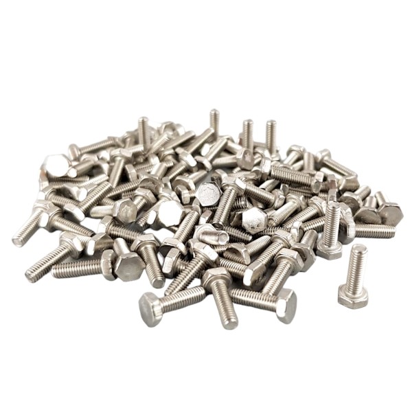 100x Sechskantschraube M3 DIN 933 Edelstahl A2 ISO4017